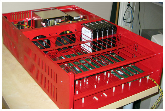 Backblaze Server Partial Assembly