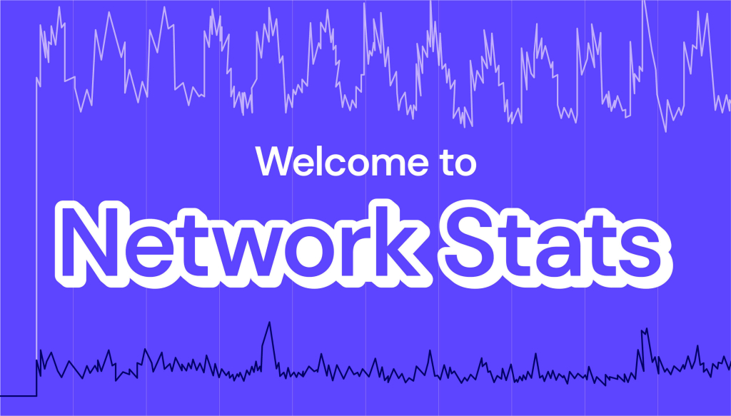 A decorative image displaying the headline Welcome to Network Stats. 