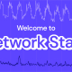 A decorative image displaying the headline Welcome to Network Stats.