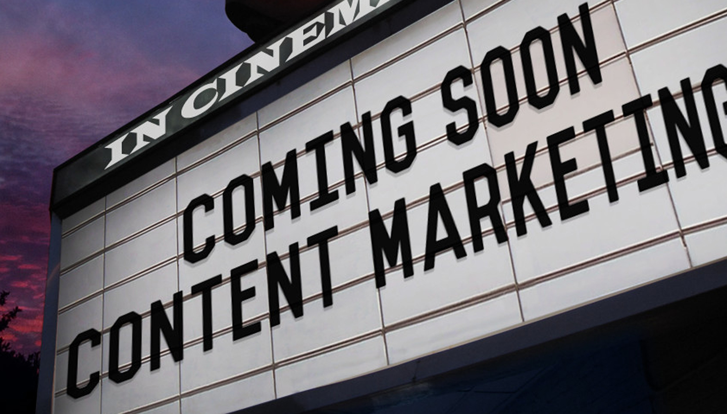 Content marketing marquee