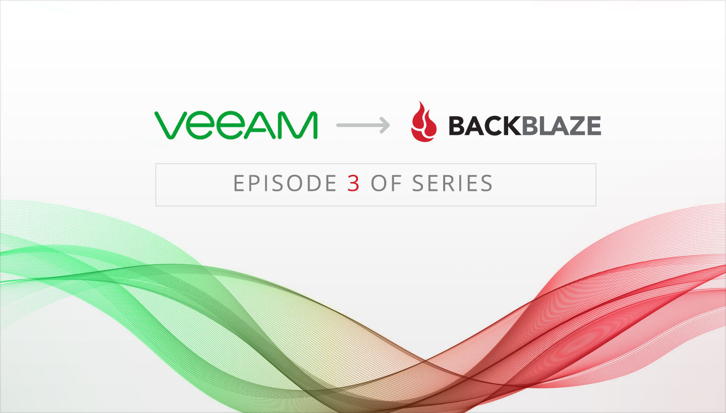 Veeam to B2 Backup series