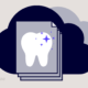 illustration of dental records in the cloud