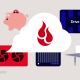 A decorative image image showing a variety of images related to Backblaze and cloud storage.