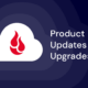 A decorative image showing the Backblaze logo on a cloud. A title reads Product Updates and Upgrades